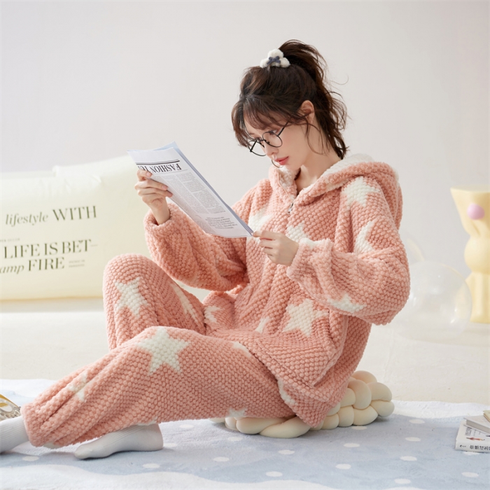 91家纺网 家纺一手货源 找家纺 洛兰沙 2023新款家居服W032