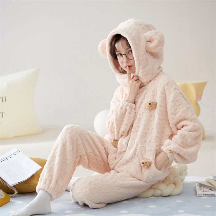 91家纺网 家纺一手货源 找家纺 洛兰沙 2023新款家居服W033