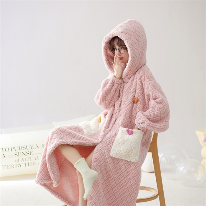 91家纺网 家纺一手货源 找家纺 洛兰沙 2023新款家居服W038