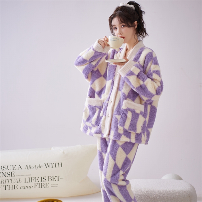 91家纺网 家纺一手货源 找家纺 2023新款家居服W070