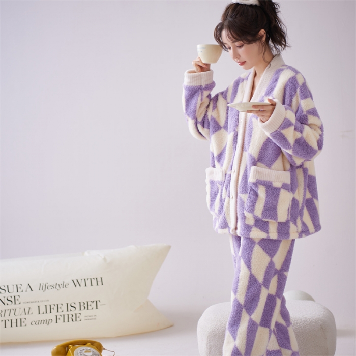 91家纺网 家纺一手货源 找家纺 2023新款家居服W070