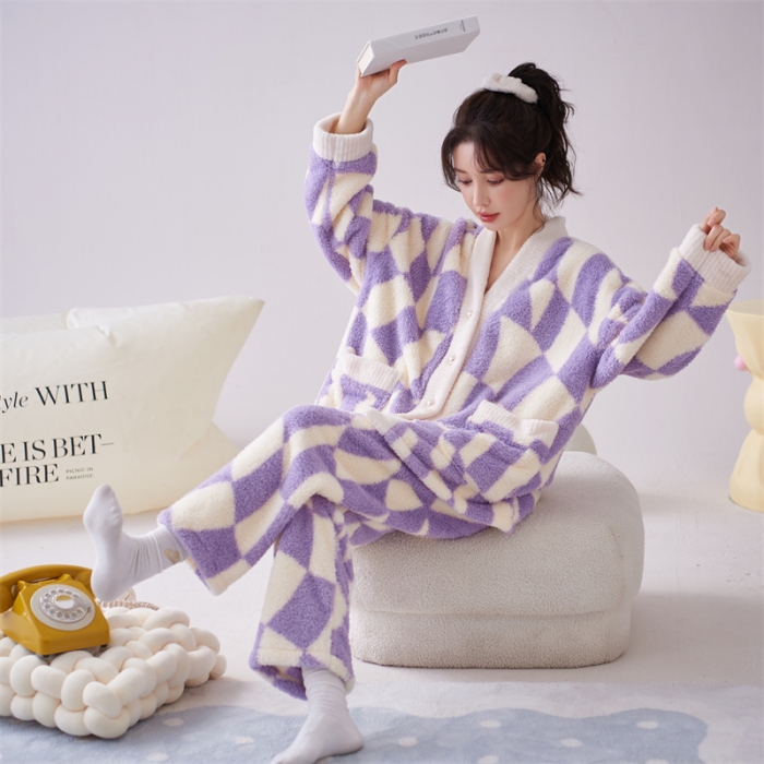 91家纺网 家纺一手货源 找家纺 2023新款家居服W070