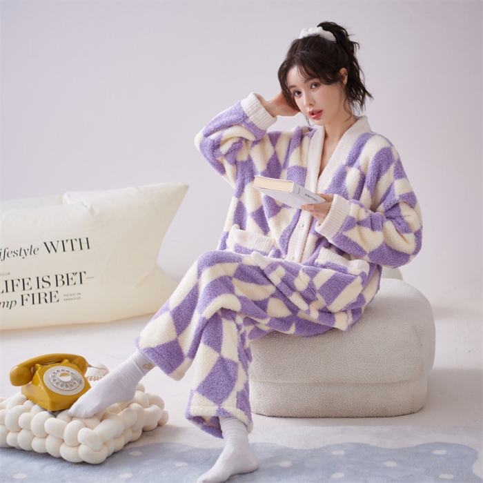 91家纺网 家纺一手货源 找家纺 2023新款家居服W070