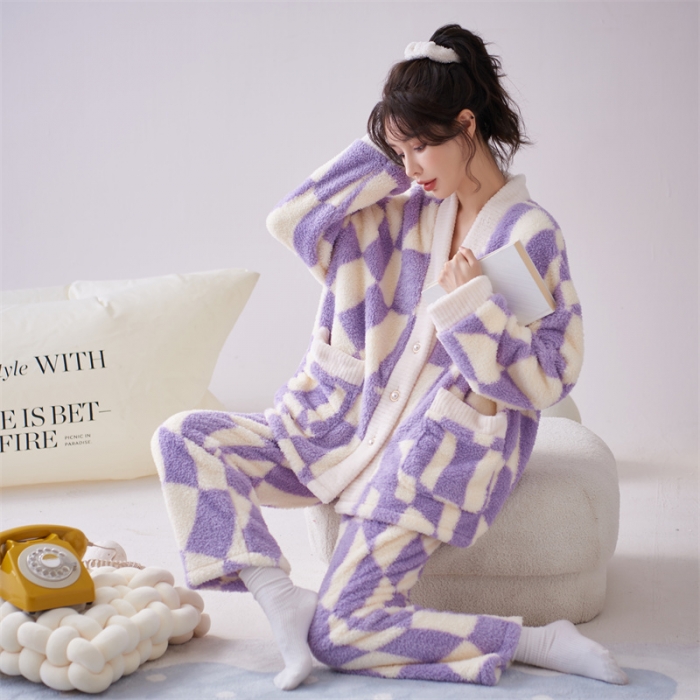 91家纺网 家纺一手货源 找家纺 2023新款家居服W070