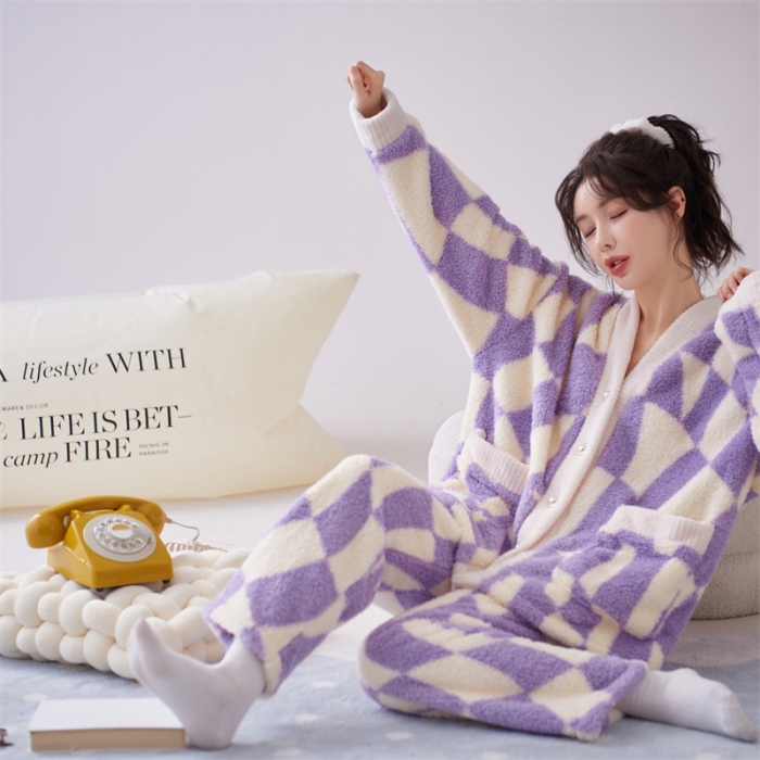 91家纺网 家纺一手货源 找家纺 2023新款家居服W070