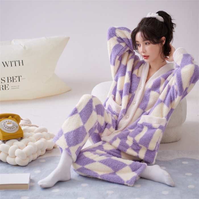 91家纺网 家纺一手货源 找家纺 2023新款家居服W070