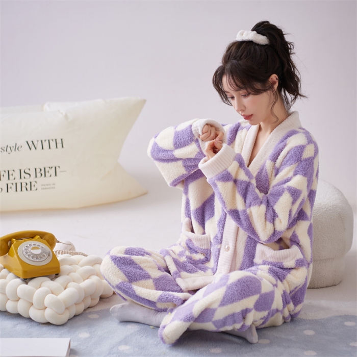 91家纺网 家纺一手货源 找家纺 2023新款家居服W070