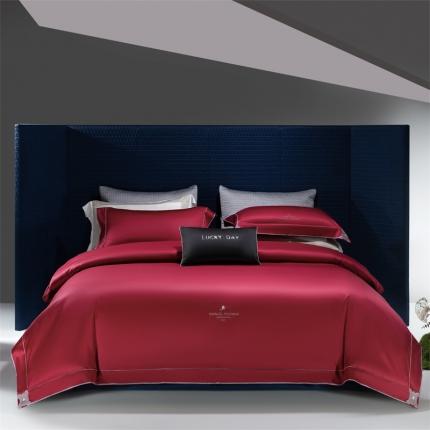 91家纺网 家纺一手货源 找家纺 （总）玖玖爱 2024春夏新品180支长绒棉四件套法尔曼系列