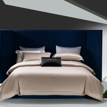 91家纺网 家纺一手货源 找家纺 （总）玖玖爱 2024春夏新品180支长绒棉四件套法尔曼系列