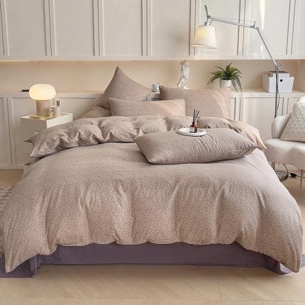 91家纺网 家纺一手货源 找家纺 （总）爱思佳 2024新款A类母婴全棉双层纱印花四件套