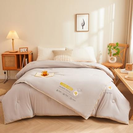 91家纺网 家纺一手货源 找家纺 小久久 2023新款A类水洗棉大豆单被子母被被子被芯-子母被