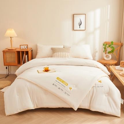 91家纺网 家纺一手货源 找家纺 小久久 2023新款A类水洗棉大豆单被子母被被子被芯-子母被