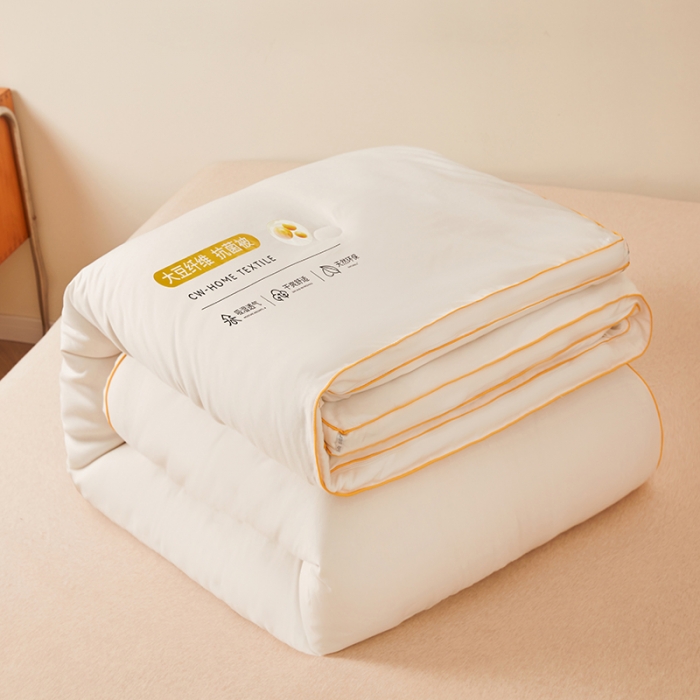 91家纺网 家纺一手货源 找家纺 小久久 2023新款A类水洗棉大豆单被子母被被子被芯-子母被
