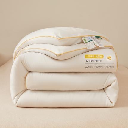 91家纺网 家纺一手货源 找家纺 小久久 2023新款A类水洗棉大豆单被子母被被子被芯-大豆单被