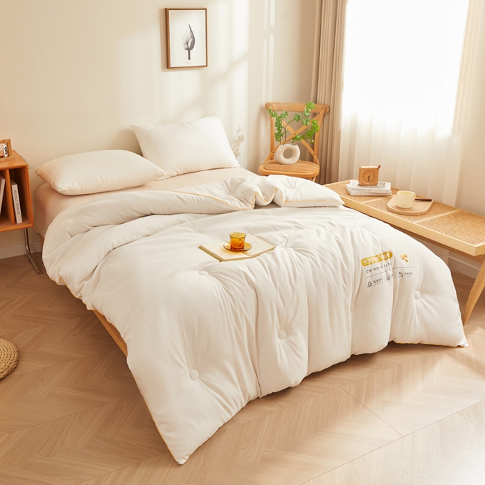 91家纺网 家纺一手货源 找家纺 小久久 2023新款A类水洗棉大豆单被子母被被子被芯-大豆单被