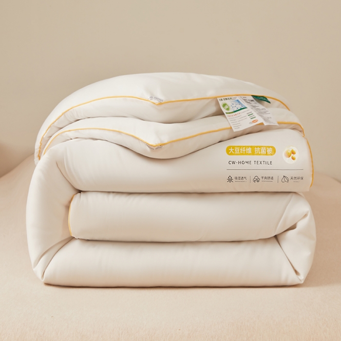 91家纺网 家纺一手货源 找家纺 小久久 2023新款A类水洗棉大豆单被子母被被子被芯-大豆单被