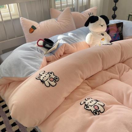 91家纺网 家纺一手货源 找家纺 （总）红嘴企鹅 2025新款牛奶绒四件套