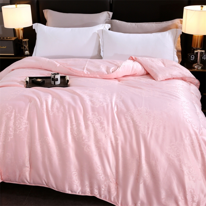 91家纺网 家纺一手货源 找家纺 恒鑫家纺 2023新款提花蚕丝被春秋被保暖被子被芯冬被子母被 美人玉