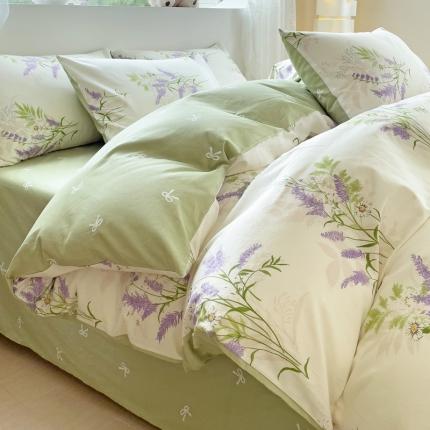 91家纺网 家纺一手货源 找家纺 （总）金丝鸟 2023新款全棉可爱卡通印花小清新四件套-第二批