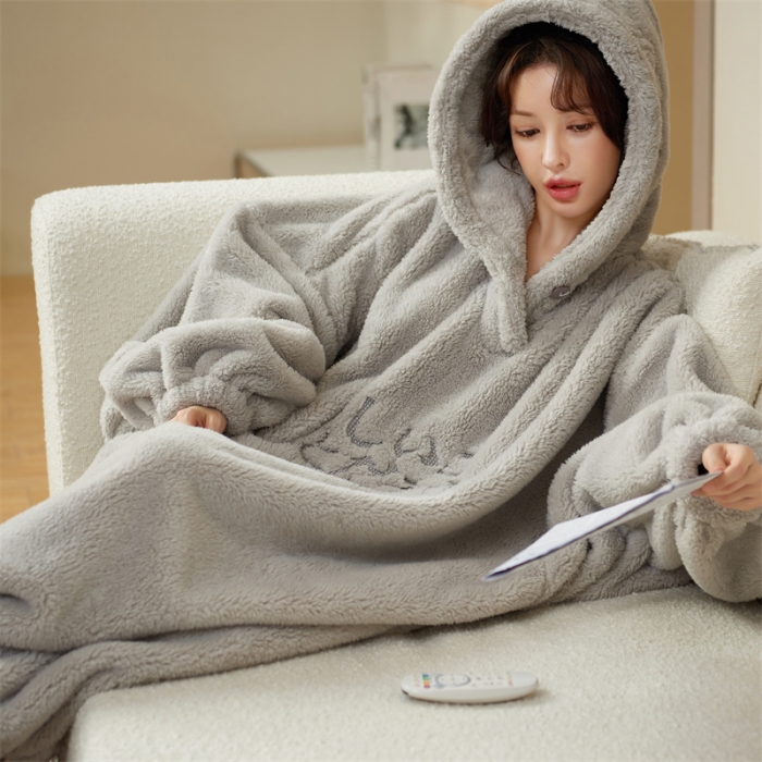 91家纺网 家纺一手货源 找家纺 洛兰沙 2023新款家居服W051