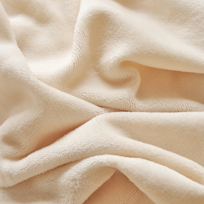 91家纺网 家纺一手货源 找家纺 慕晨 2023新款纯色牛奶绒双拼四件套 奶白+爱玛橙