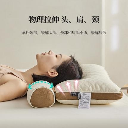 91家纺网 家纺一手货源 找家纺 （总）2023新款 舒适好眠 反牵引荞麦颈椎枕 草本清香 自然舒适