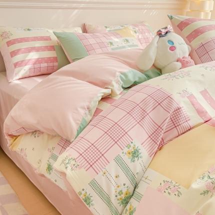 91家纺网 家纺一手货源 找家纺 （总）金丝鸟家纺 2023新款全棉小清新四件套-第三批