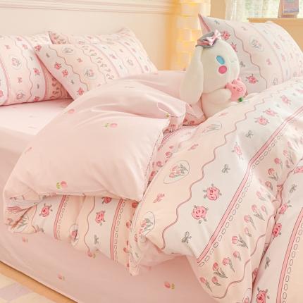 91家纺网 家纺一手货源 找家纺 （总）金丝鸟家纺 2023新款全棉小清新四件套-第三批