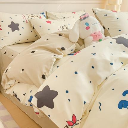 91家纺网 家纺一手货源 找家纺 （总）金丝鸟家纺 2023新款全棉小清新四件套-第三批