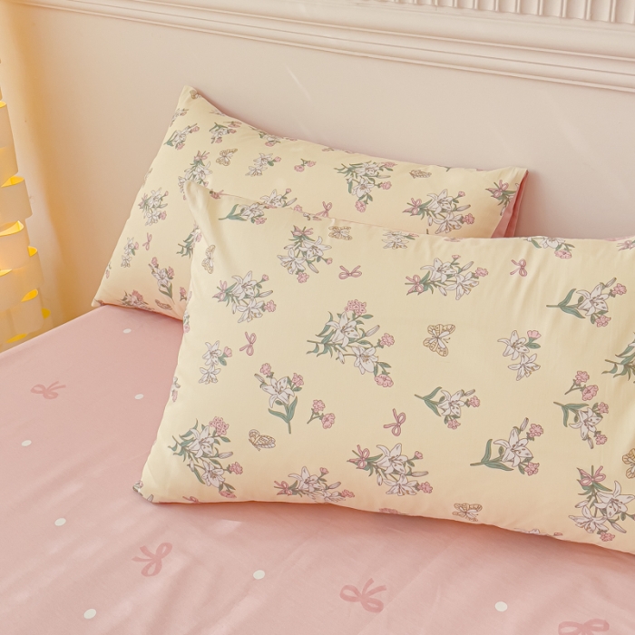 91家纺网 家纺一手货源 找家纺 金丝鸟家纺 2023新款全棉小清新四件套-第三批 蝶恋花