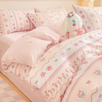 金丝鸟家纺 2023新款全棉小清新四件套-第三批 花束郁金香