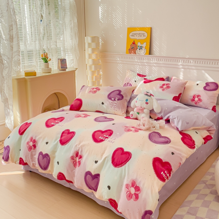 91家纺网 家纺一手货源 找家纺 金丝鸟家纺 2023新款全棉小清新四件套-第三批 热烈