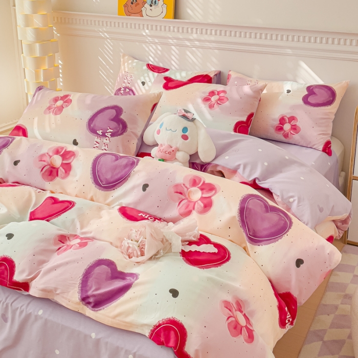 91家纺网 家纺一手货源 找家纺 金丝鸟家纺 2023新款全棉小清新四件套-第三批 热烈