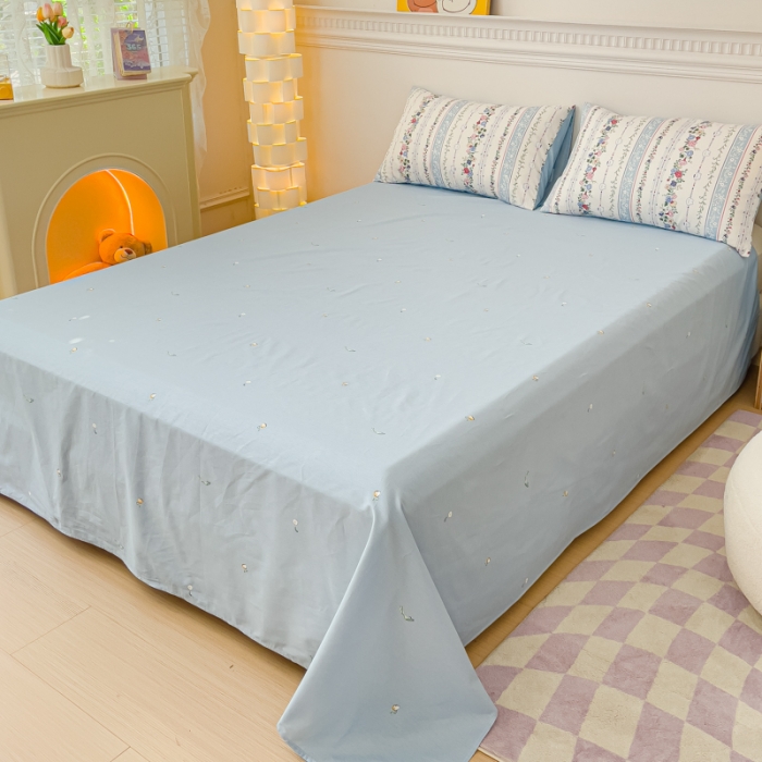 91家纺网 家纺一手货源 找家纺 金丝鸟家纺 2023新款全棉小清新四件套-第三批 田园花语