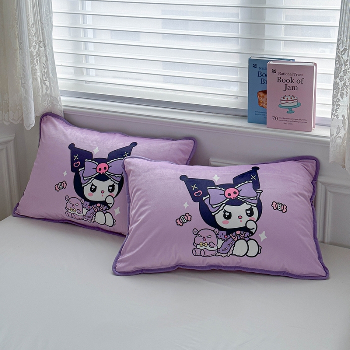 91家纺网 家纺一手货源 找家纺 （总）蘭菲家纺 2023新款宝宝绒卡通印花四件套被套枕套