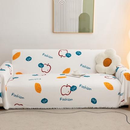 91家纺网 家纺一手货源 找家纺 （总）沐沐 2026新款雪尼尔印花沙发巾