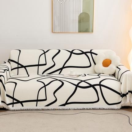 91家纺网 家纺一手货源 找家纺 （总）沐沐 2026新款雪尼尔印花沙发巾