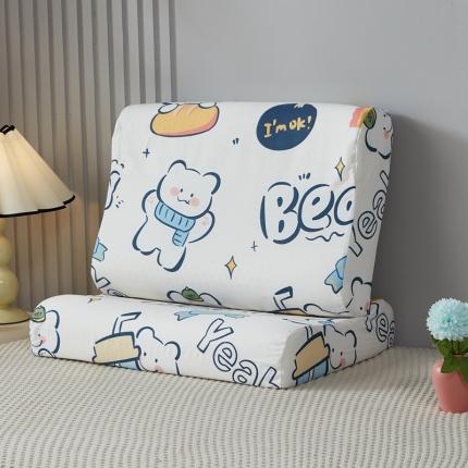 91家纺网 家纺一手货源 找家纺 （总）翎盈家纺 2023新款全棉枕套小清新纯棉枕套乳胶枕专用枕套