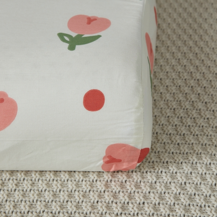 91家纺网 家纺一手货源 找家纺 翎盈家纺 2023新款全棉小清新乳胶枕专用枕套 雨沫