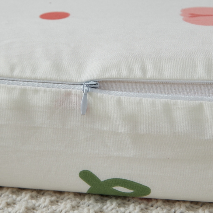 91家纺网 家纺一手货源 找家纺 翎盈家纺 2023新款全棉小清新乳胶枕专用枕套 雨沫