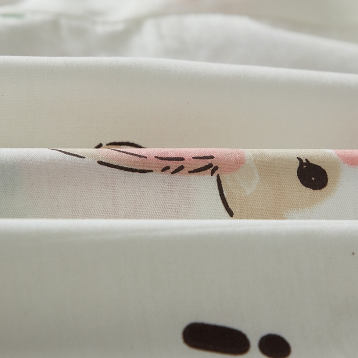 91家纺网 家纺一手货源 找家纺 翎盈家纺 2023新款全棉小清新乳胶枕专用枕套 雨沫