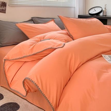 91家纺网 家纺一手货源 找家纺 （总）思诺羽 2025新款亲肤棉四件套贝壳边系列