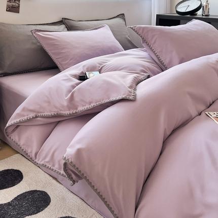 91家纺网 家纺一手货源 找家纺 （总）思诺羽 2025新款亲肤棉四件套贝壳边系列