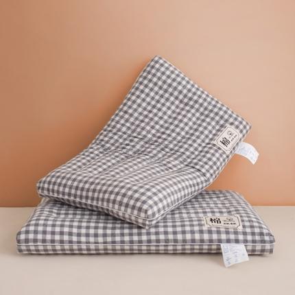 91家纺网 家纺一手货源 找家纺 (总) 贵夫人 2023新款全棉水洗格低枕枕头枕芯