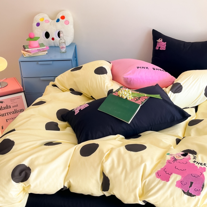 91家纺网 家纺一手货源 找家纺 左视觉 清新卡通套件样片