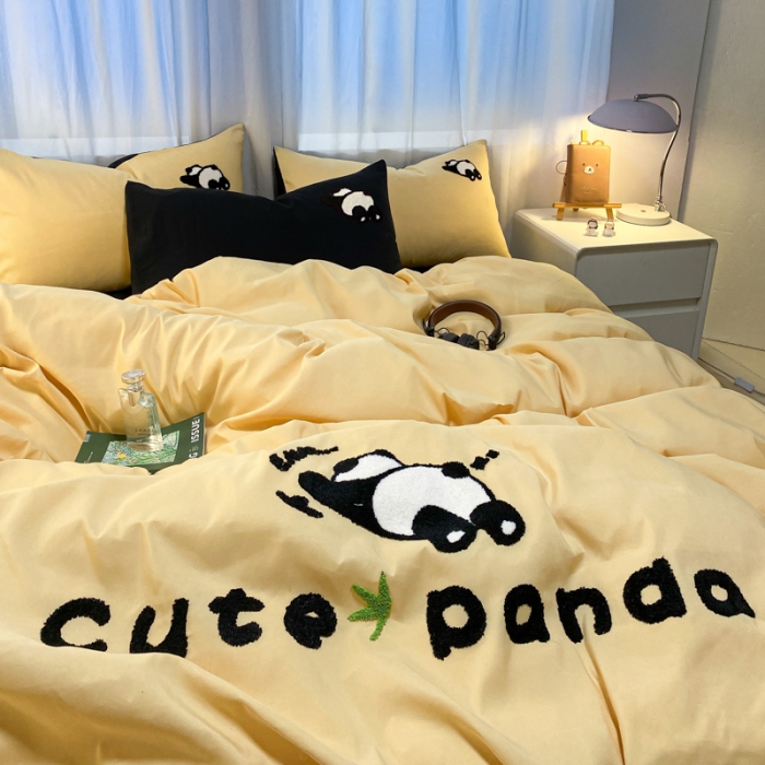 91家纺网 家纺一手货源 找家纺 左视觉 小清新卡通风套件样片