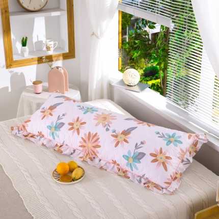 91家纺网 家纺一手货源 找家纺 喜相逢家纺 2024新款 D17-全棉夹棉双人枕套