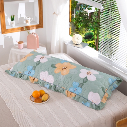 91家纺网 家纺一手货源 找家纺 喜相逢家纺 2024新款 D17-全棉夹棉双人枕套