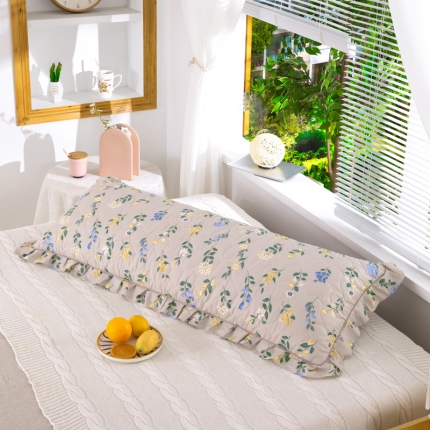 91家纺网 家纺一手货源 找家纺 喜相逢家纺 2024新款 D17-全棉夹棉双人枕套