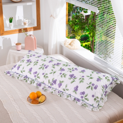 91家纺网 家纺一手货源 找家纺 喜相逢家纺 2024新款 D17-全棉夹棉双人枕套